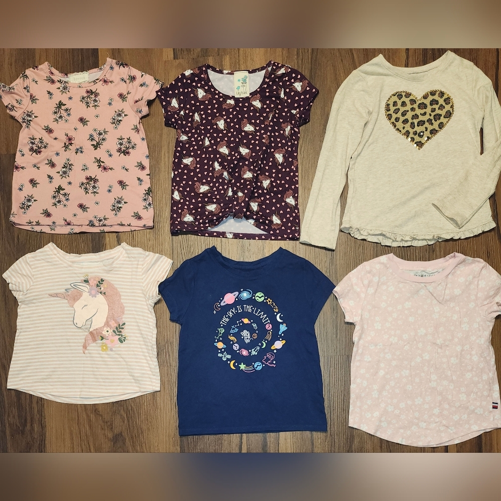 Lot of 6 Girls Sz 5 Tops from NWOT to Gently Loved